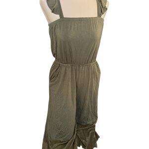 Nordstrom Olive Green Women's Jumpsuit size XL
